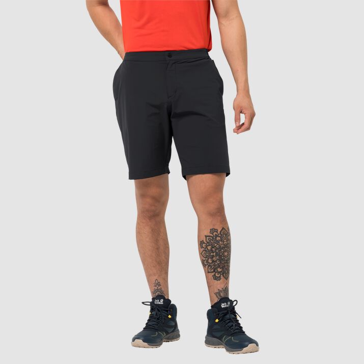 Jack Wolfskin Mens Jwp Shorts Black 540168MVJ